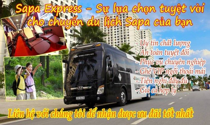 Xe SaPa Express đi SaPa khởi hành từ Hà Nội